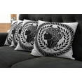 thumbnail image 2 of Ambesonne Retro Throw Pillow Cover 4 Pack, Roman Muse Portrait, 24", Black White, 2 of 6