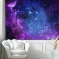 thumbnail image 2 of Idea4wall 5pcs Vast Starry Sky Galaxy Stick Wallpaper Removable Wall Murals Large Wall Stickers for Home Decoration, 72"x120", 2 of 5