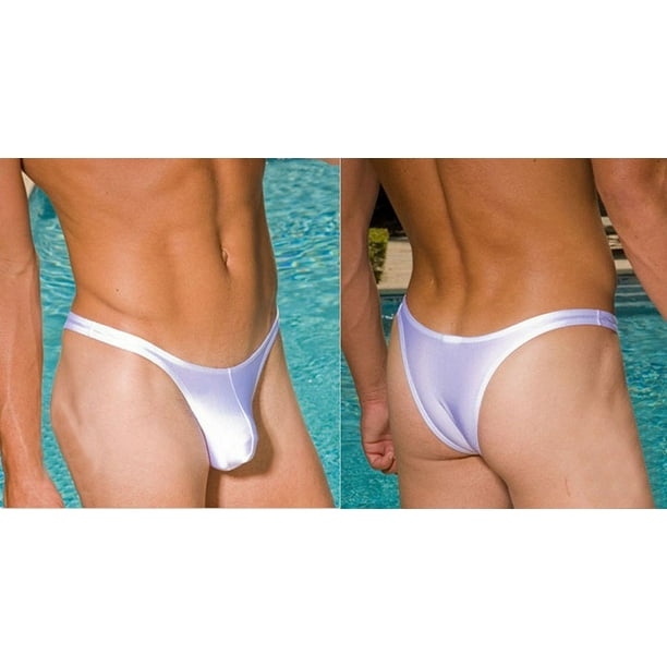 Bañador sexy de cintura baja para hombre, bañador de playa, bragas de bikini, tanga, pantalones de moda