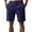 #01Navy, variant on Linen Shorts for Men Casual Summer Vacation Beach Shorts with Pockets Elastic Waist Baggy Golf Short Light Blue S
