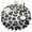 Black Leopard Pattern, variant on Black Leopard Print Round Tablecloth 60"x60",Wrinkle Wipeable Table Cloth for Kitchen Dining Room Picnic Patio Party
