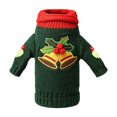 thumbnail image 2 of Cute Christmas Sweater Wine Bottle Cover, Handmade Wine Bottle Sweater For Christmas Decorations Cute Christmas Sweater Party Decorations Bell, 2 of 3