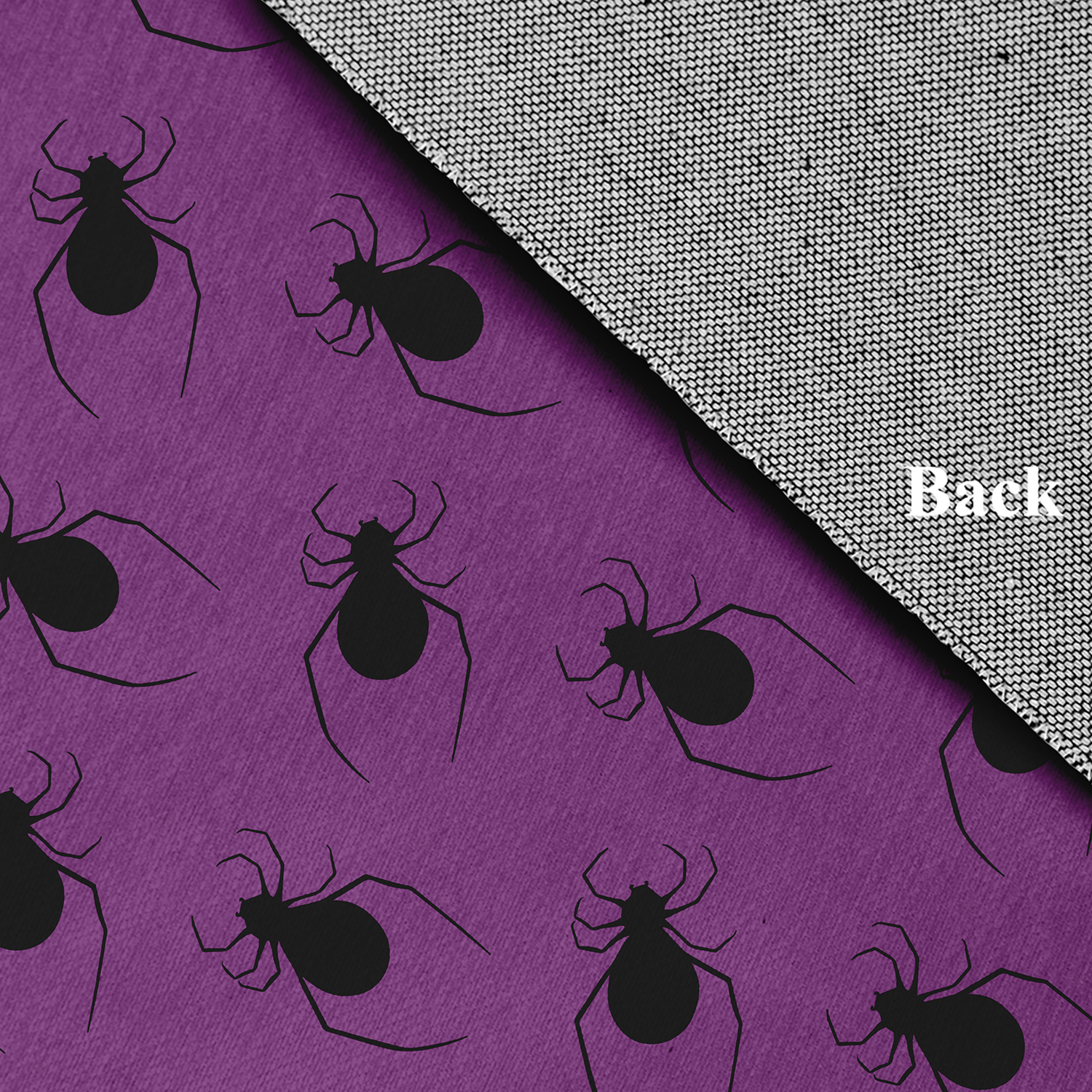 Simply Daisy Spider Pattern Amethyst Halloween Chenille Area Rug, 2' x 3'