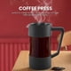 thumbnail image 5 of French press coffee maker and tea maker, thickened borosilicate glass coffee press rust and dishwasher safe, black, 5 of 5