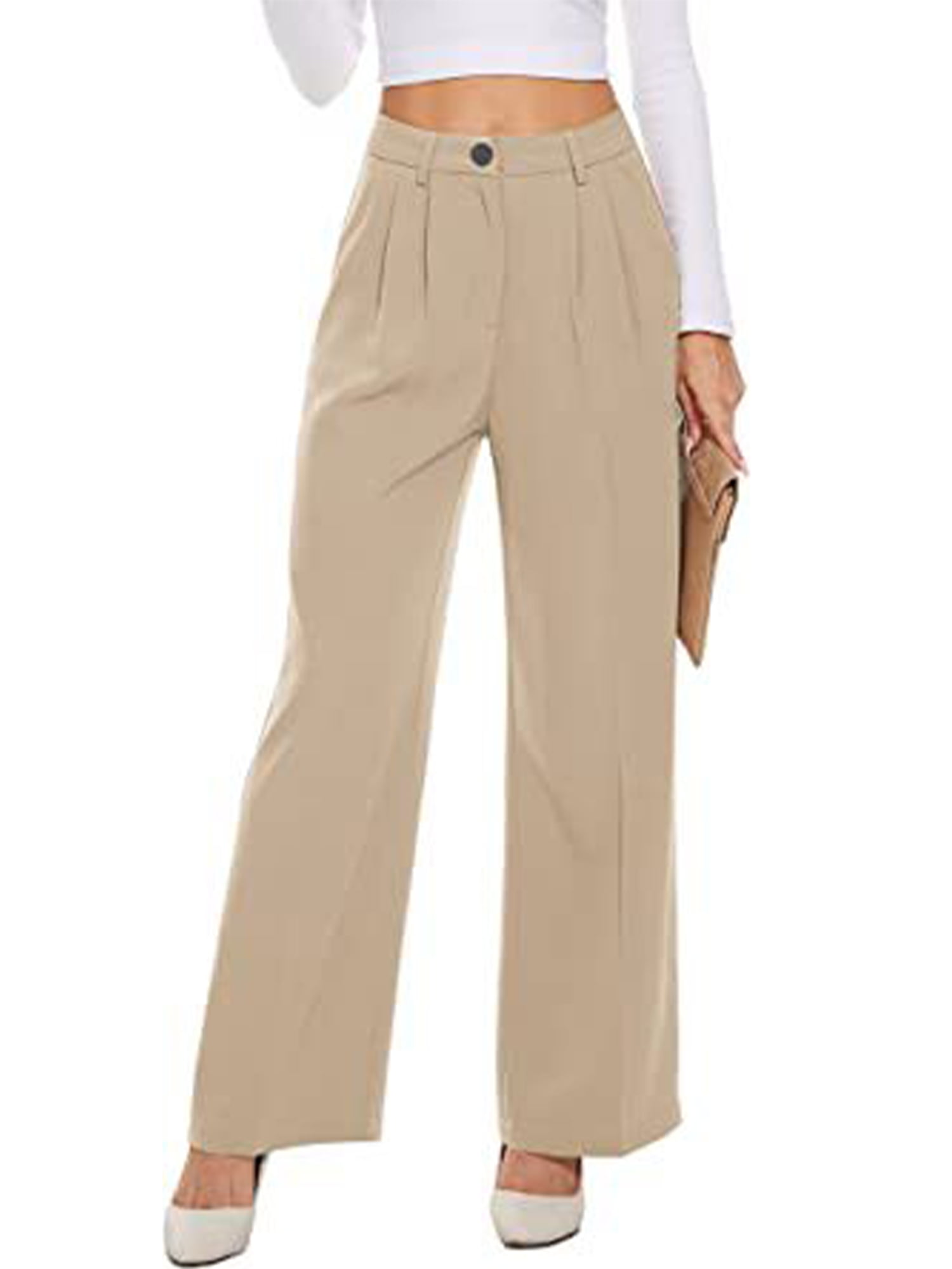 Pantalon Rouge Femme Taille Haute