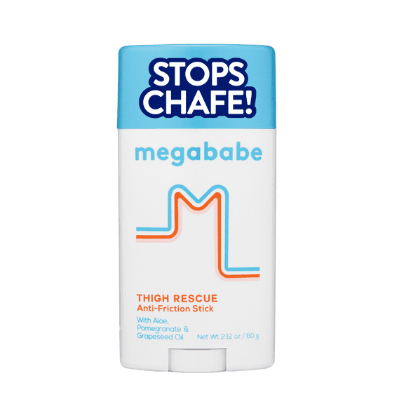 Megababe Thigh Rescue Anti-Chafe Stick, Prevents Skin Chafe & Irritation, 2.12 oz