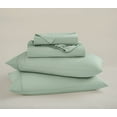 thumbnail image 3 of Brooklyn Loom Classic Cotton 200 Thread Count Solid Percale 100% Cotton Deep Pocket Sage 4-Piece Full, All Season, Adult Size, OEKO-TEX Certified, 3 of 9