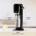 thumbnail image 4 of Sodastream Art (Black) Sparkling Water Maker with CO2 and Carbonating Bottle, 4 of 10