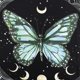 thumbnail image 5 of Liangnv Tapiz De Pared De Mariposa Tapices De Mariposas Trippy Verde Azulado Mandala Bohemio En Blanco Y Negro Colgante De Pared Tapiz Estético De Fase Lunar Vintage F, 5 of 5