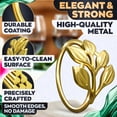 thumbnail image 3 of czcpp-20Pcs Gold Leaf Napkin Rings - Elegant Gold Napkin Ring for Table Napkins - Holiday Napkin Rings Thanksgiving Theme - Gold Fall Napkin Rings for Birthday, Wedding Valentines Gold Napkin Ring Ho, 3 of 4