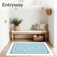 thumbnail image 3 of ODIKA 4'x6' Machine Washable Non-Slip Area Rug, Seashore Pebble Lighthouse Beacon Themed High Traffic Rug, Blue, 703649, 3 of 7