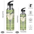 thumbnail image 2 of Yayeee 33oz Insulated Water Bottle Double Wall Stainless Steel with Flip Straw Lid, Green Martini Glass, 2 of 7