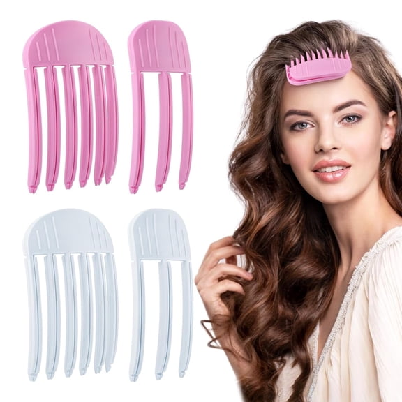 4Pcs Hair Volume Clips,Volumizing Hairs Clips for Fluffy Bangs,Heatless Quick Hairstye Tools,Volumizing Hair-Clips for All Hair-Types,Volumizing Root Lifting Clip Natural Puffy