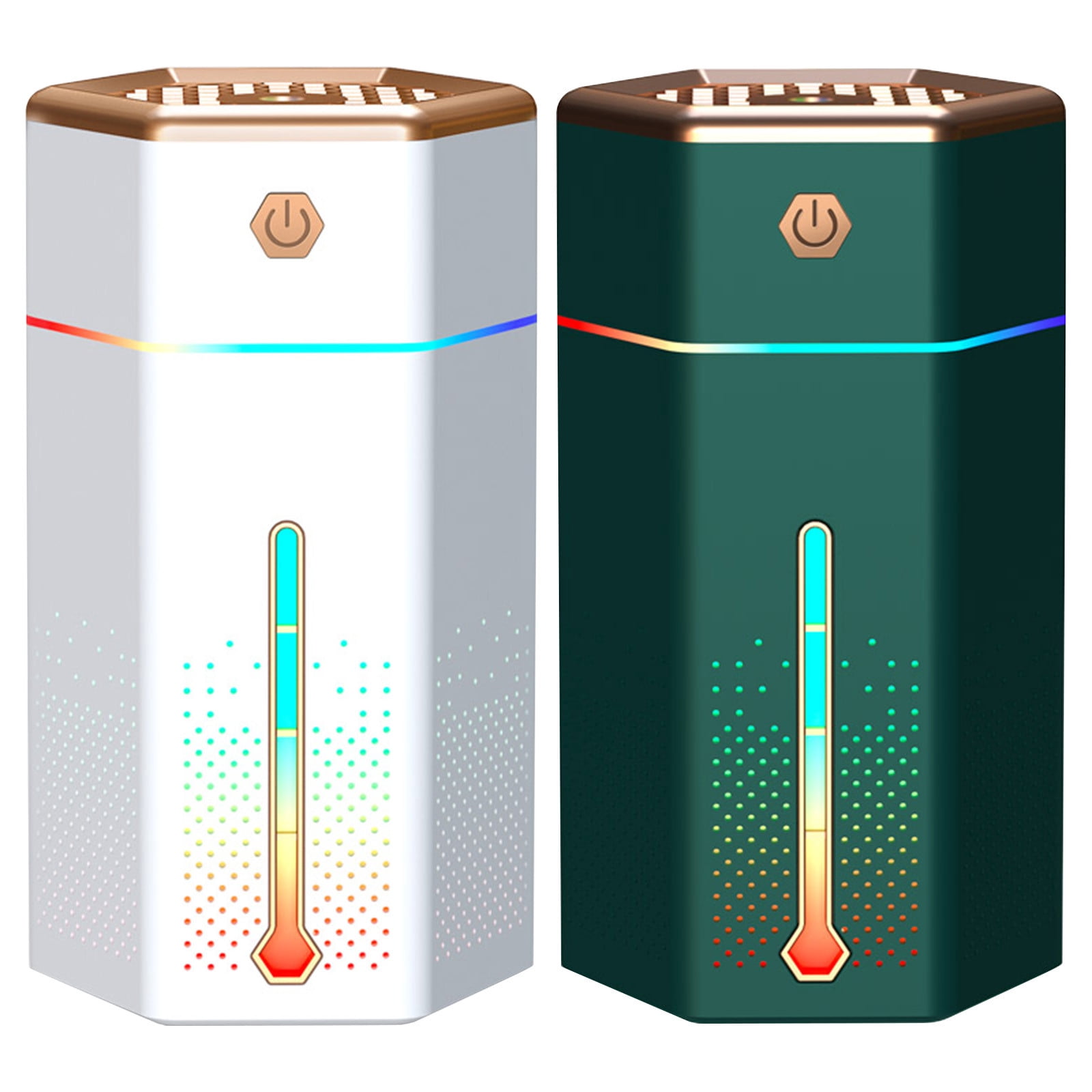RAPOBRIX 1L Cool Mist Humidifier for Bedroom - Large Capacity Quiet USB with Night Light (White) for Home/Baby