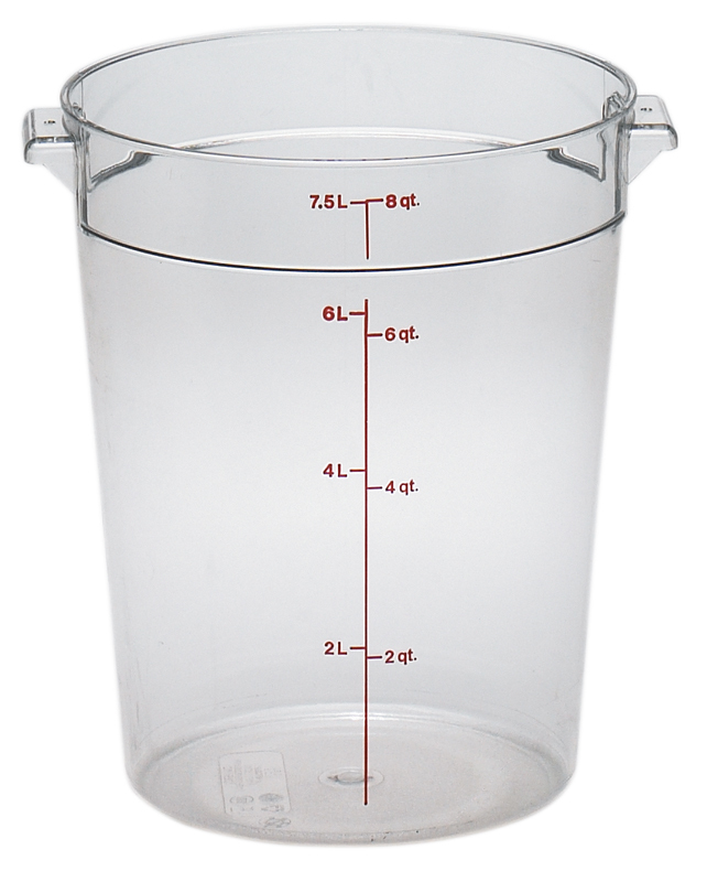 Cambro Clear Round Food Storage Container 8QT