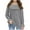 Gray, variant on fatyb Girls Dressy Shirts Long Sleeve Crewneck Casual Blouses Solid Color Loose Tops for 5-13 Years Kids