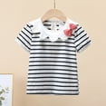 thumbnail image 2 of BJUTIR Summer Girls Flower Neck Bow Short Sleeve T Casual Outing Seaside Holiday 1 To 10 Years Tops For Teen Girls, 2 of 5