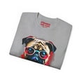 thumbnail image 3 of Strange and Cozy Gear Nonchalant Pug Graphic Tee, Sizes S-5XL, 3 of 7