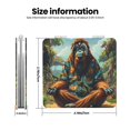 thumbnail image 3 of Easygdp Forest Meditating Gorilla Travel Makeup Mirror, 2X Magnifying Mirror 2-Sided Travel Essential Mirror, Magnetic Portable Mirror-Square, 3 of 9