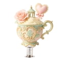 thumbnail image 3 of Romantic Acrylic Tea Cup Rocking Ornament with Roses - Perfect Gift for Lovers, Anniversaries & Valentine's Day, 3 of 6