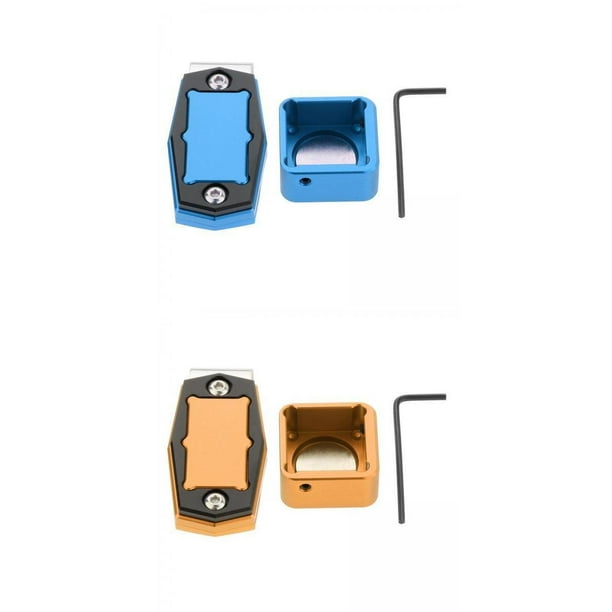 2 soportes para tiza de billar para piscina metal con estuche para tiza Soledad