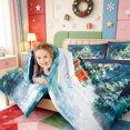 thumbnail image 4 of Manfei Winter Holiday 7-Piece Twin Bedding,Cute Christmas Ball Bedding Comforter Set,Navy Blue Reversible, 4 of 7