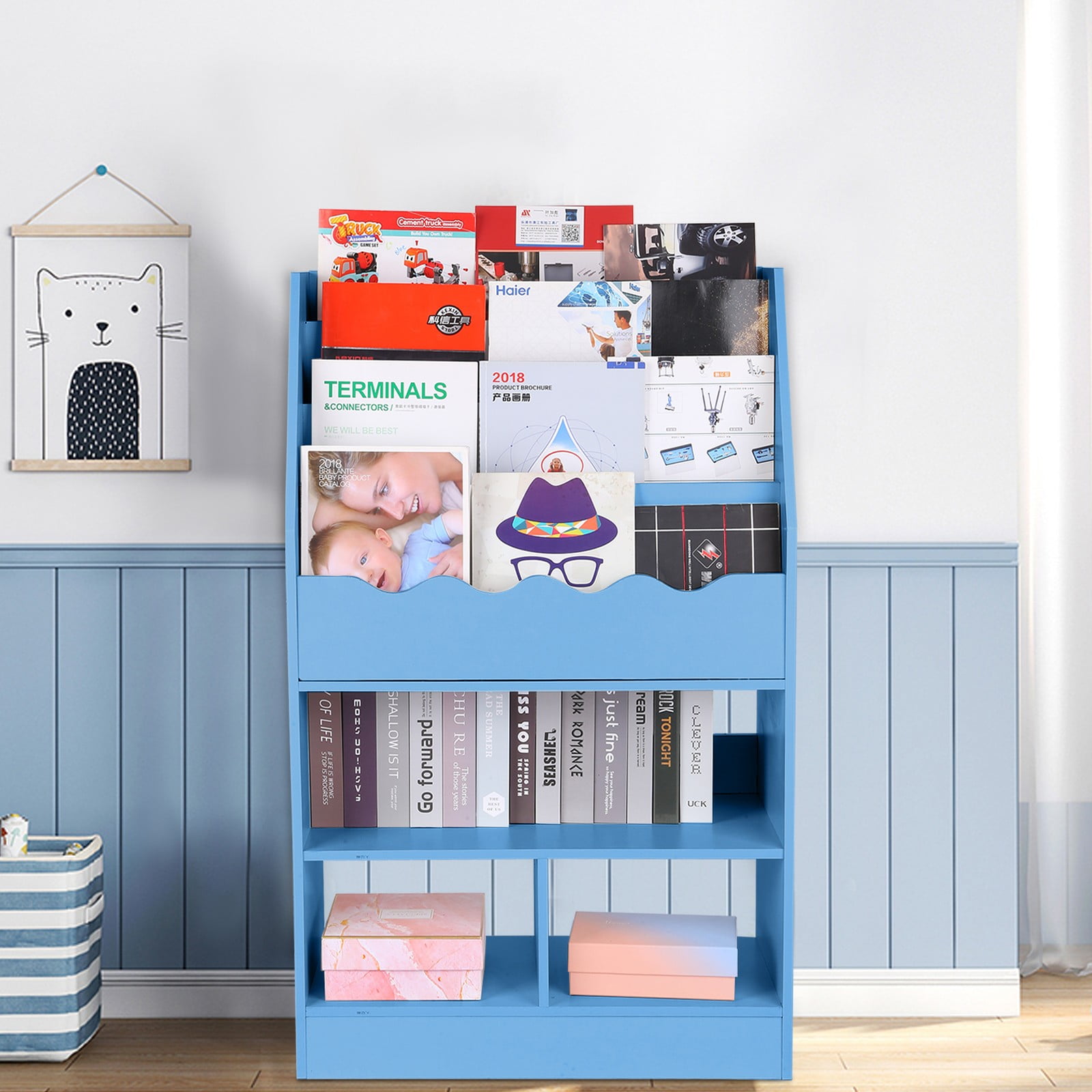 Kids Character Sling Bookcase Bedroom Storage