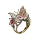 thumbnail image 3 of " Impresionante Deslumbrante Flor Goteo Abierto Anillo de Oro para Mujeres Joyería Elegante ", 3 of 6