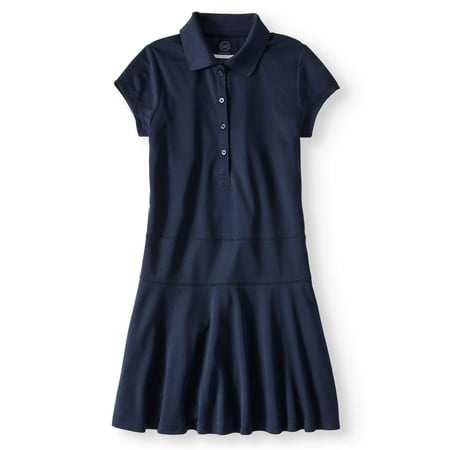 Girls School Uniform Performance Polo Dress