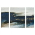 thumbnail image 2 of Rolling Waves Gel Coated Canvas-Set of Three Blue, 2 of 2