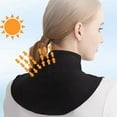 thumbnail image 3 of Yokua Zippered Neck Scarf Insert for Women Sun Protection Striped False Collar Shawl, 3 of 15
