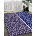 thumbnail image 2 of Ahgly Company Indoor Square Patterned Denim Dark Blue Area Rugs, 8' Square, 2 of 6