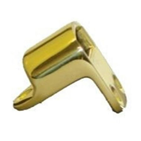 06 Antique Brass Angle - Baldwin 0310050HDAS Heavy Duty Angle Strike, Polished Antique Brass