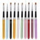 thumbnail image 1 of Juego profesional de 10 pinceles para esmalte de uñas - Brochas de nail art en nylon para gel UV y decoración de uñas - Incluye pincel redondo, delineador y difuminador - Ideal para manicura, 1 of 5