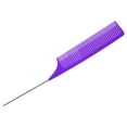 thumbnail image 5 of Unique Bargains Wide Tooth Hair Brush Tail Comb for Home Use Styling Comb Plastic Purple, 5 of 6