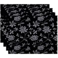 thumbnail image 1 of Simply Daisy 18" x 14" Traditional Floral Floral Print Placemats, Set of 4, 1 of 1