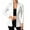 01-White, variant on Blazers for Women Lightweight Relaxed Fit Business Casual Long Sleeve Office Suit Jacket with Notched Lapel Single Button Wine XL