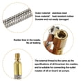 thumbnail image 5 of 2pcs Stainless Steel 10cm Air Chuck Inflator Compressor Pump Extension Hose for Car Motorbike Quick Connect, 5 of 7