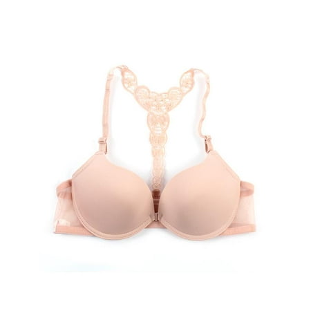 

Topumt Women Smooth Lace Bra Brassiere Lady Front Closure Racerback Push Up Bras Vest Underwear