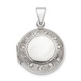 thumbnail image 1 of 925 Sterling Silver Border Circle Pendentif Pendentif en Forme de Charme, 1 of 5