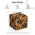 thumbnail image 3 of Goofa Snake Tissue Box Cover PVC Leather Tissue Holder Square Facial Tissue Case Facial Paper Organizer Dispenser for Bathroom, Vanity Countertop, 3 of 8
