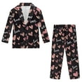thumbnail image 4 of Xoenoiee Heart Love Print Boys' Formal Suit 2 Piece Set Blazer Set Toddler Tuxedos for Wedding, Valentine's Day Suits for Teens Boy Dress School Clothes, Size 5-6 Years, 4 of 7