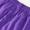 thumbnail image 5 of ITSAME Shorts for Boys, with Pockets Elastic Waist Loose Fit Summer Athletic Casual Shorts Purple Size 7-8, 5 of 6