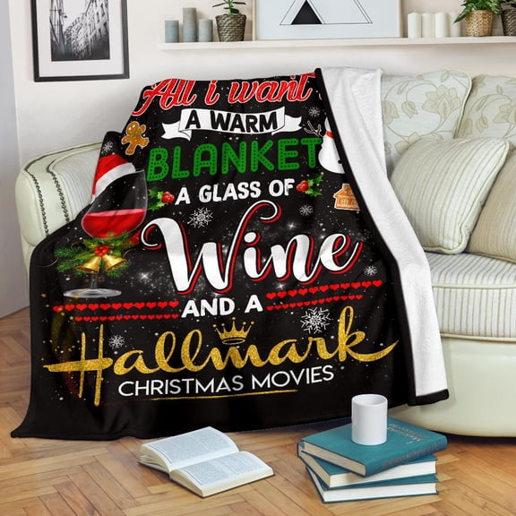 Hallmark Wine Premium Fleece Blanket
