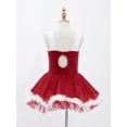 thumbnail image 4 of Zaldita Girls Ms Santa Clause Christmas Costume Shiny Sequins Tutu Dress Ballet Ice Skater Dancewear Red 4, 4 of 7