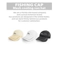 thumbnail image 6 of BLUEWING Men's Fishing Caps Mesh Back with Innovative Sunshield Design White, 6 of 6