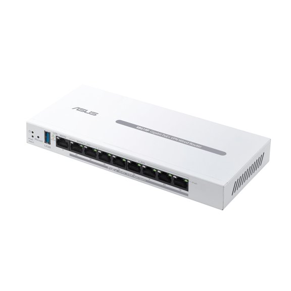 Enrutador cableado ASUS ExpertWiFi EBG19P Gigabit PoE+ VPN con 8 puertos PoE+