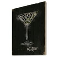 thumbnail image 1 of Design Art - Dirty martini cocktail chalk color, 1 of 5