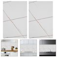 thumbnail image 1 of HONMEET 4pcs Tile Stickers For Bathroom Gold White Humidity Resistant Wall Protection For Kitchen Walls, 1 of 7