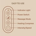 thumbnail image 4 of Noxa Massager - 2025 New Noxa Neck and Shoulder Massager, Neck and Shoulder Massagers, 3-Speed Adjustable Modes, Cordless Desig Lymphatic Necks Massagers (Off-White), 4 of 7
